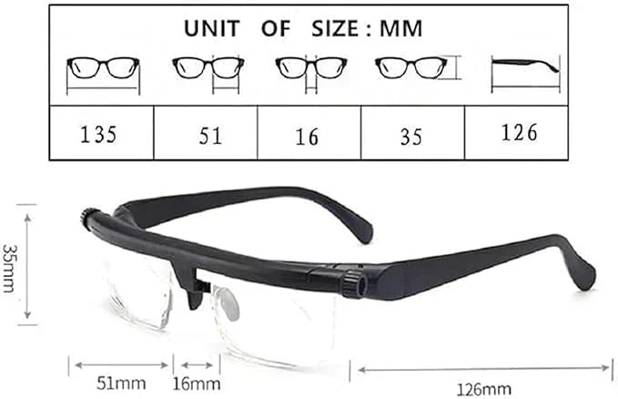 Adjustable Focus Glasses for Near and Far Sight š„Final 3 hours 60% off