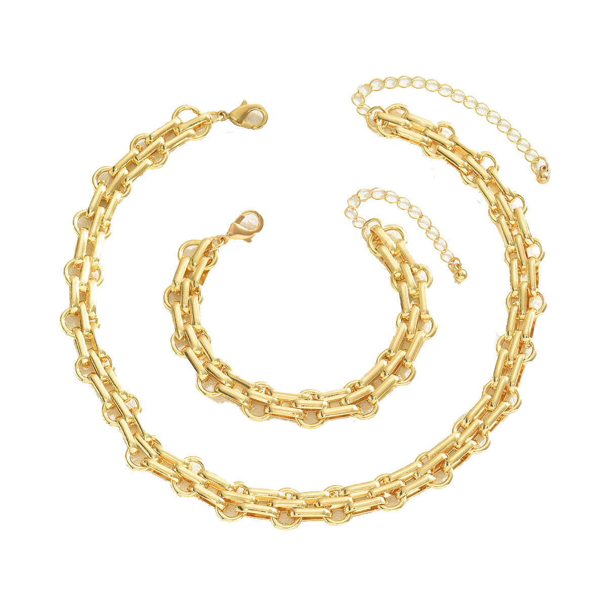 Design Sense Bracelet And Necklace Set Female Niche Exaggerated(F2)