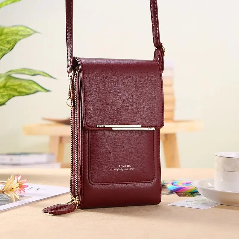 🔥Final 3 Hours: 60% OFF LOVILDS™2026 Trendy Minimalist Elegant Women's Touchscreen Crossbody Phone Wallet