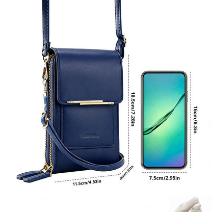 🔥Final 3 Hours: 60% OFF LOVILDS™2026 Trendy Minimalist Elegant Women's Touchscreen Crossbody Phone Wallet