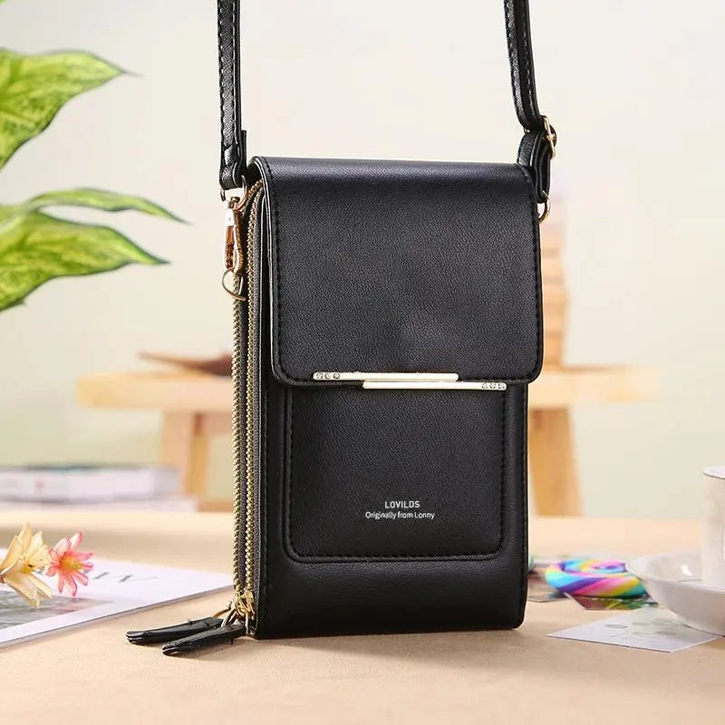 🔥Final 3 Hours: 60% OFF LOVILDS™2026 Trendy Minimalist Elegant Women's Touchscreen Crossbody Phone Wallet