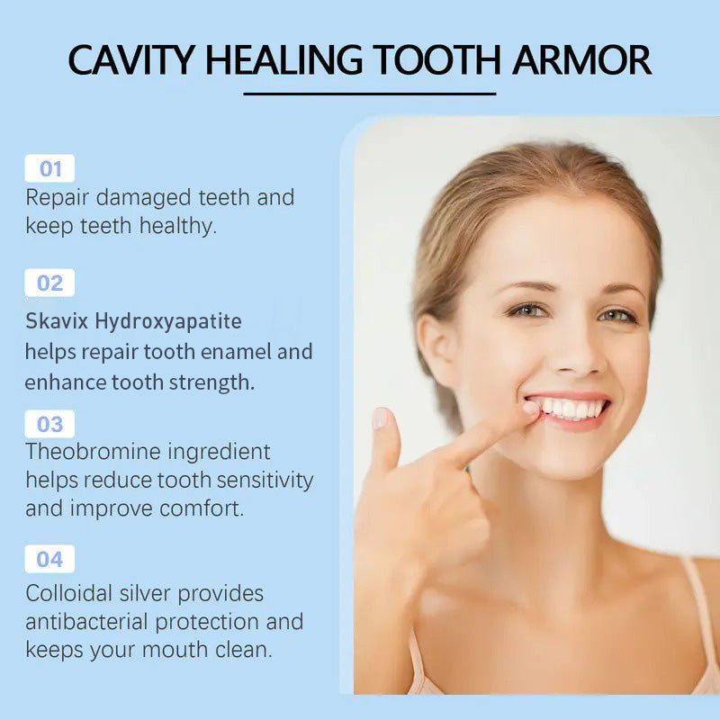 Skavix Fluoride-Free Hydroxyapatite Tooth Armor Drops & Enamel Repair, Whitening