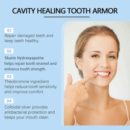 Skavix Fluoride-Free Hydroxyapatite Tooth Armor Drops & Enamel Repair, Whitening