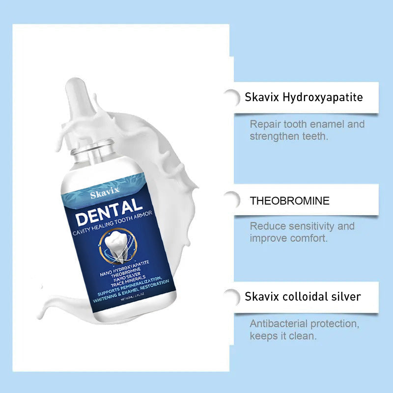 Skavix Fluoride-Free Hydroxyapatite Tooth Armor Drops & Enamel Repair ...