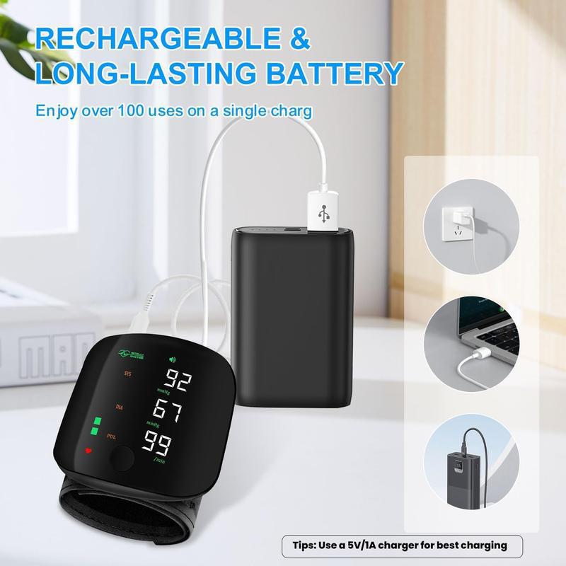 Final 3 Hours: 60%OFF🔥Wrist Blood Pressure Monitor – LED Touch Screen & Adjustable Fit